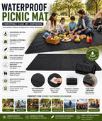 Waterproof Picnic Mat – Foldable Outdoor Camping Blanket