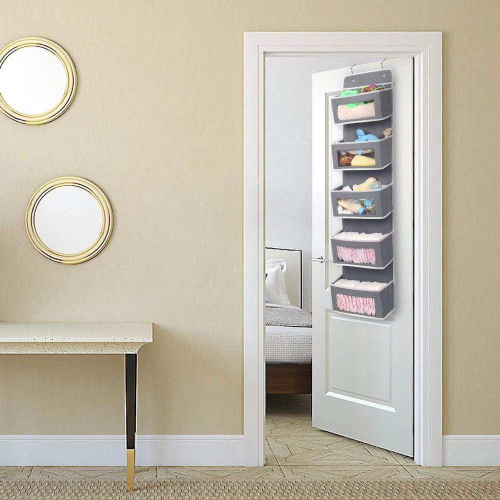 Over Door Hanging Organizer – 5 Pocket Storage Bag
