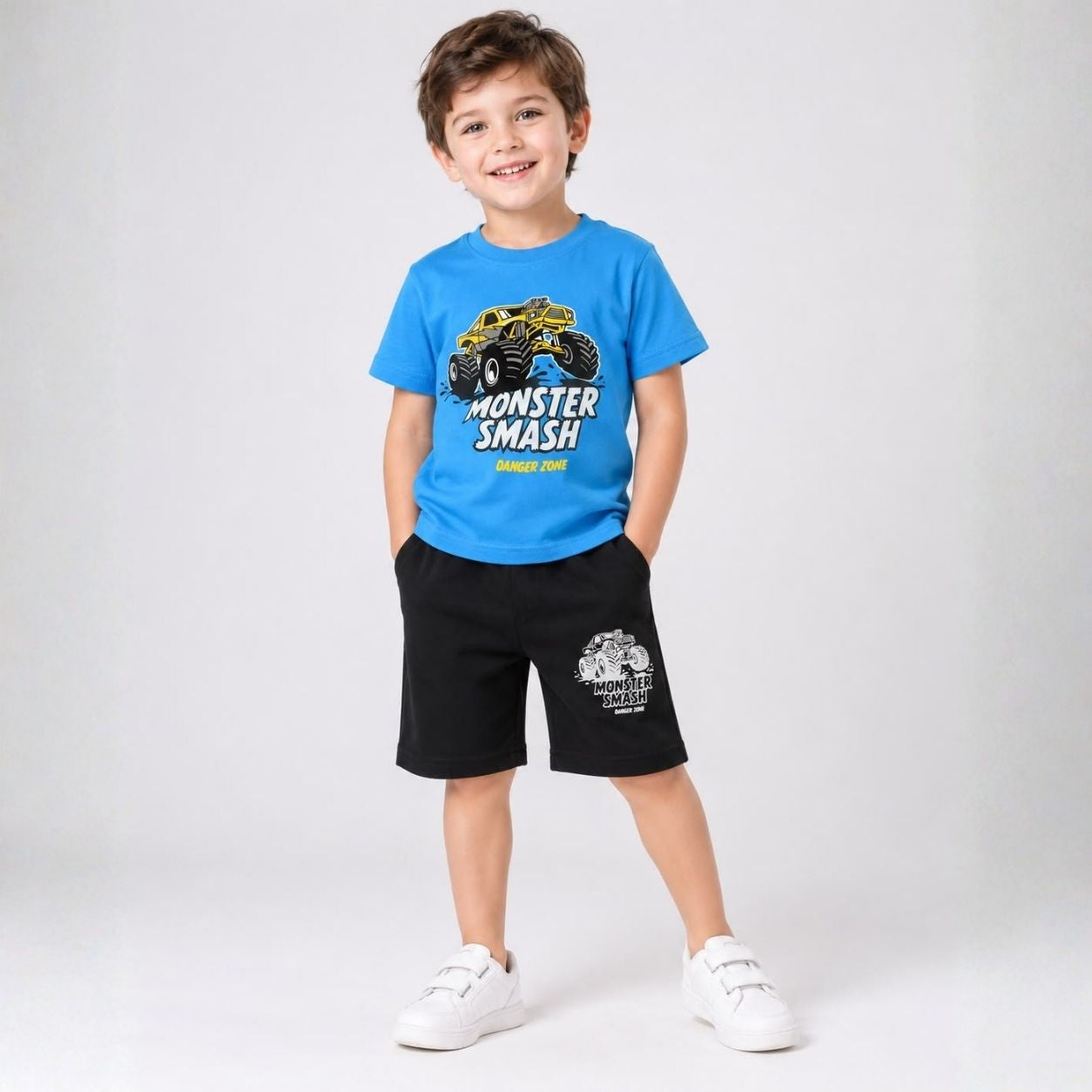 New Arrival Monster Smash Kids Summer Co-Ord Set