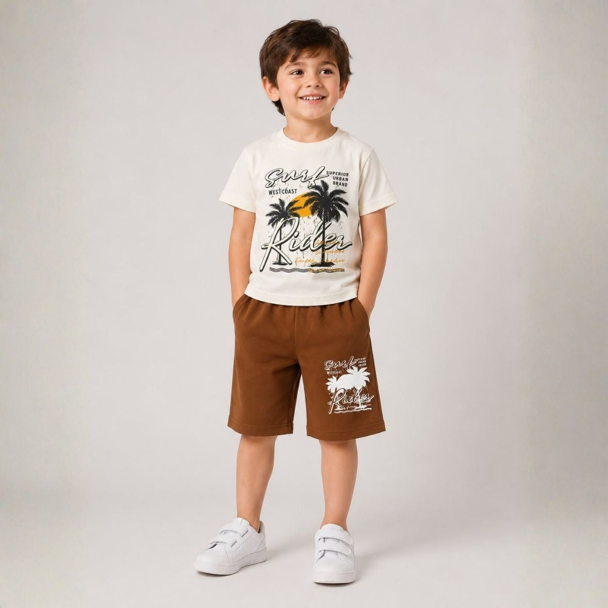 New Arrival Surf Rider Kids Summer Co-Ord Set