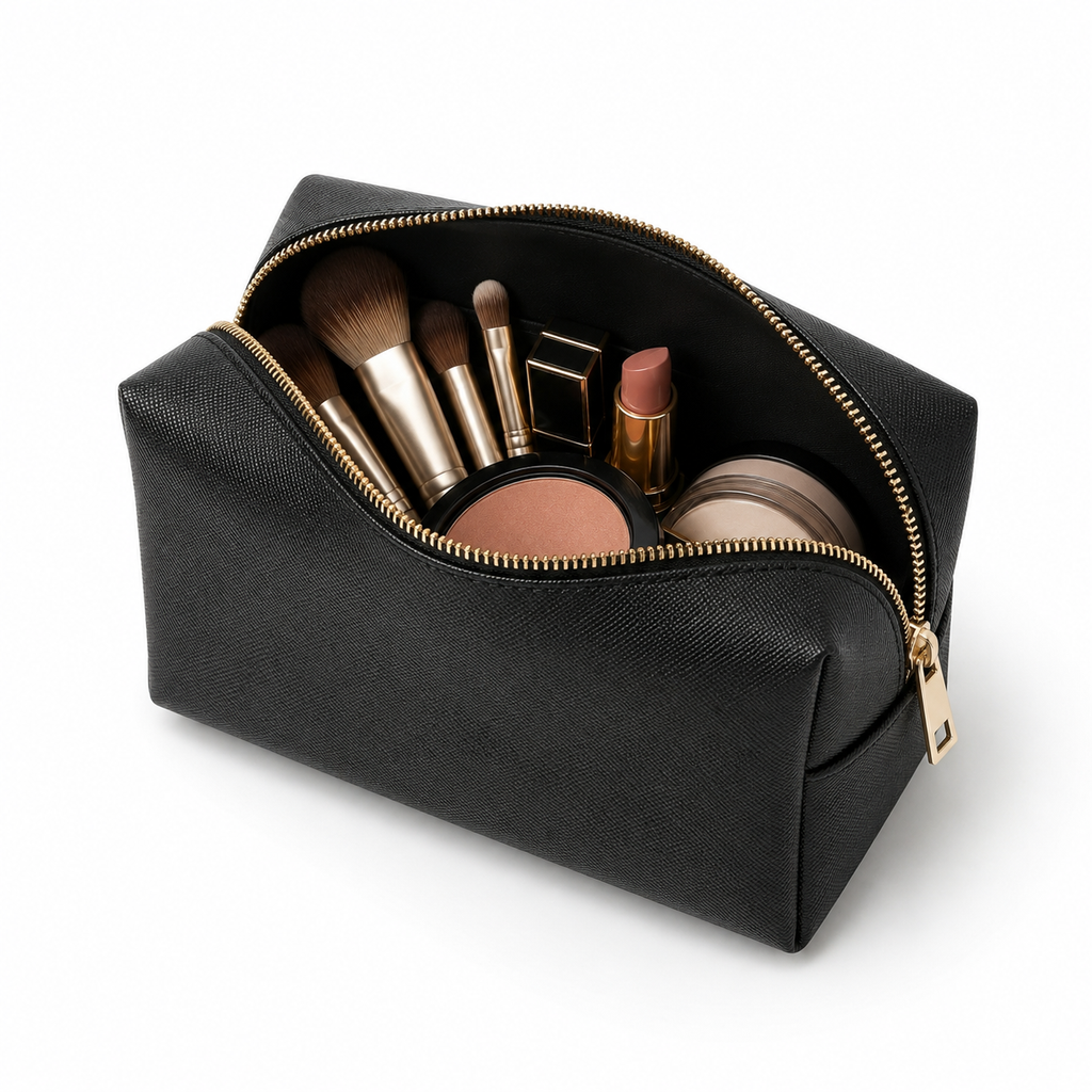 Noir Élégance Beauty Pouch