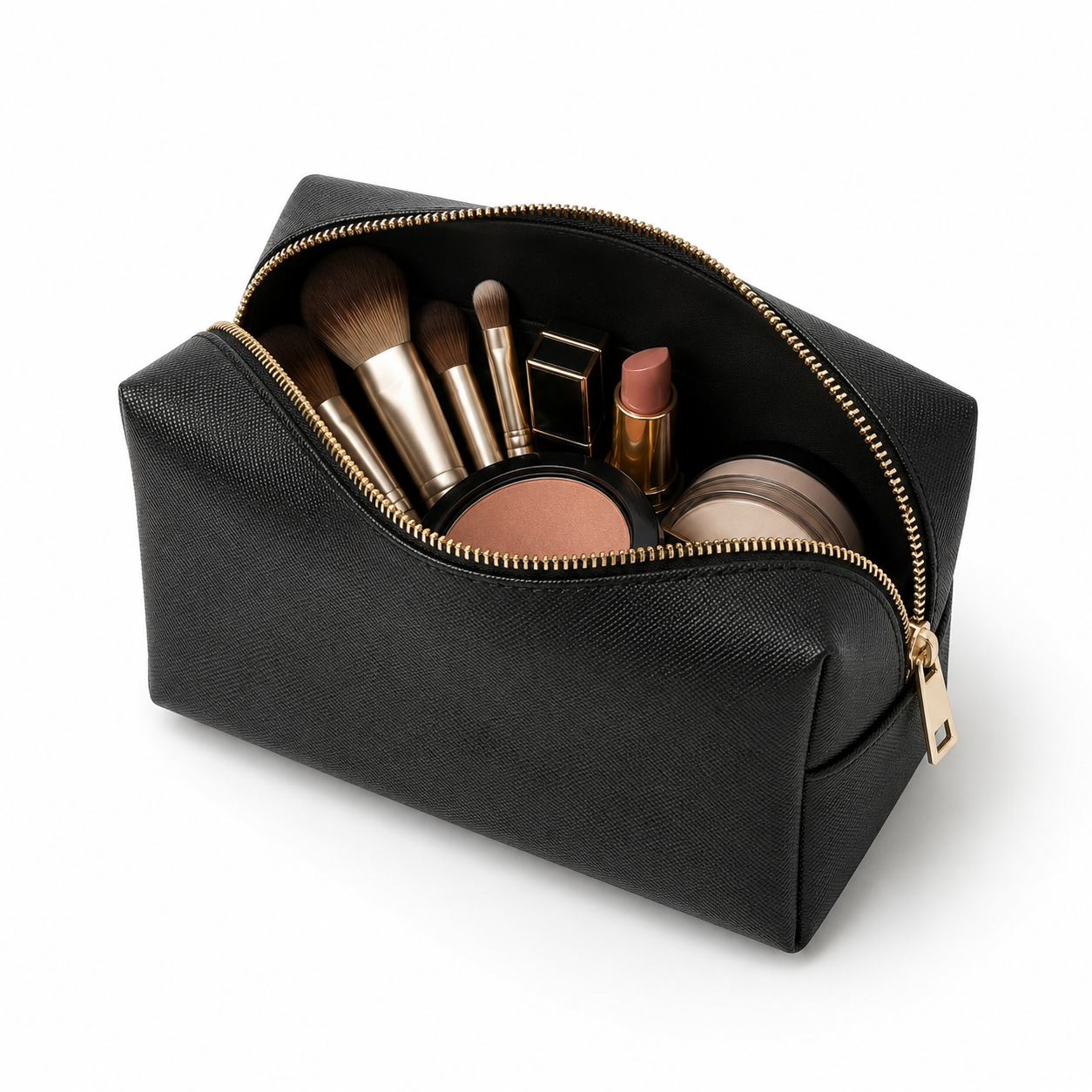 Noir Élégance Beauty Pouch