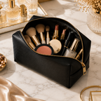 Noir Élégance Beauty Pouch