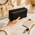Noir Élégance Beauty Pouch