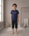 Boys Premium Navy & Black Sports Co-Ord Set – 2 Piece