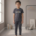 Boys Premium Charcoal Grey Sports Tracksuit – 2 Piece