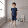 Boys Premium Navy Polo Summer Co-Ord Set – 2 Piece