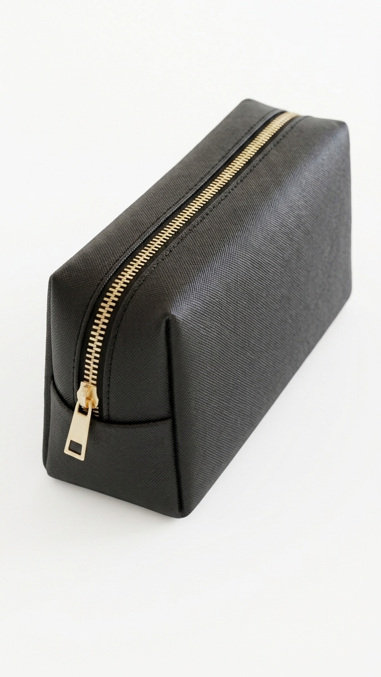 Noir Élégance Beauty Pouch